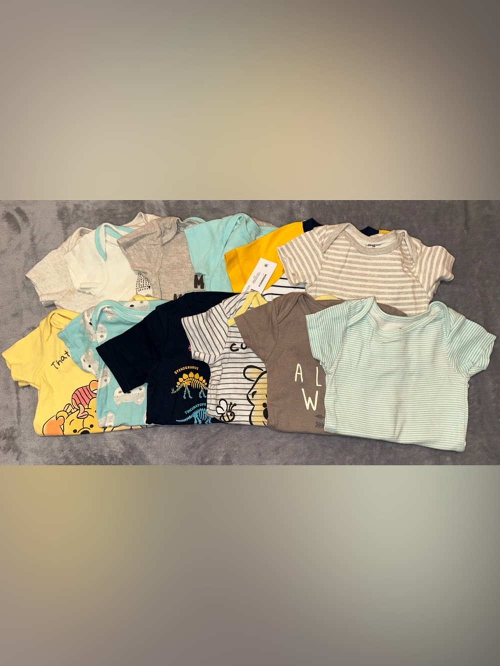 Bundle of Short Sleeve Onesies- 12 Mo